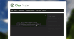 Desktop Screenshot of kleanwater.com