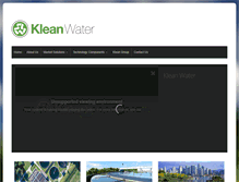 Tablet Screenshot of kleanwater.com